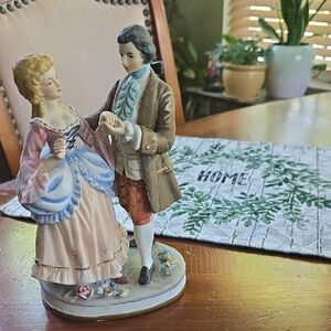 Elegant Porcelain Couple Figurine